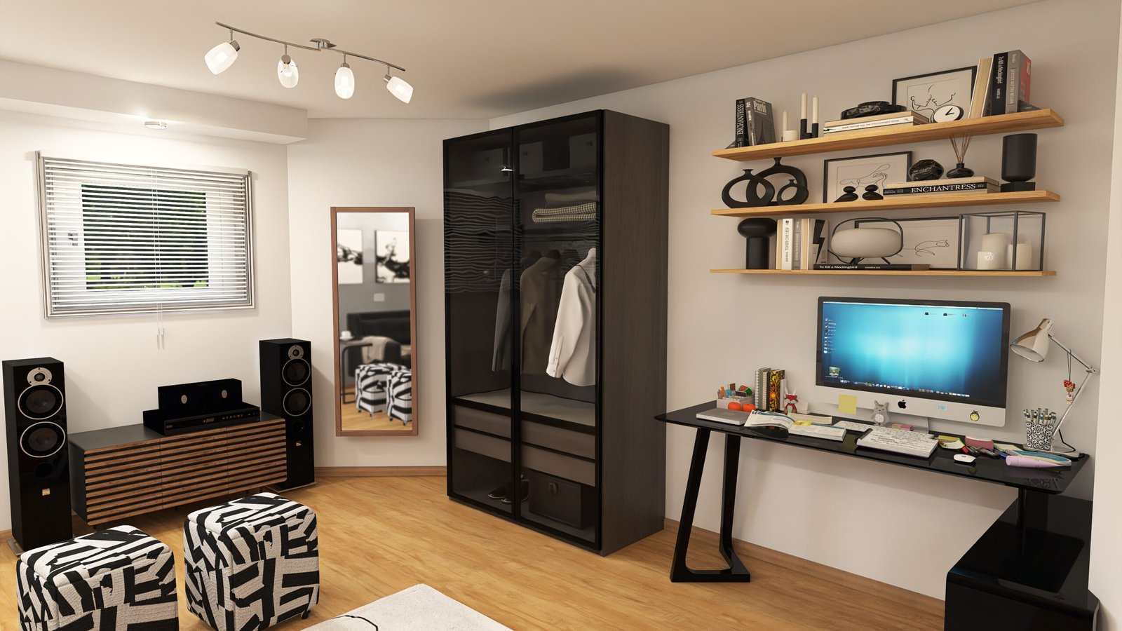 Marcia Perry Interiors - Espaço Jovem Multifuncional - Niklas_Unbenannter Raum-89