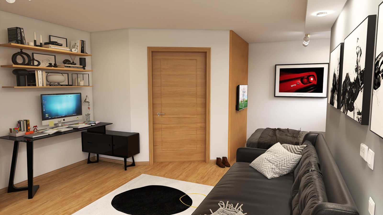 Marcia Perry Interiors - Espaço Jovem Multifuncional - Niklas_Unbenannter Raum-92