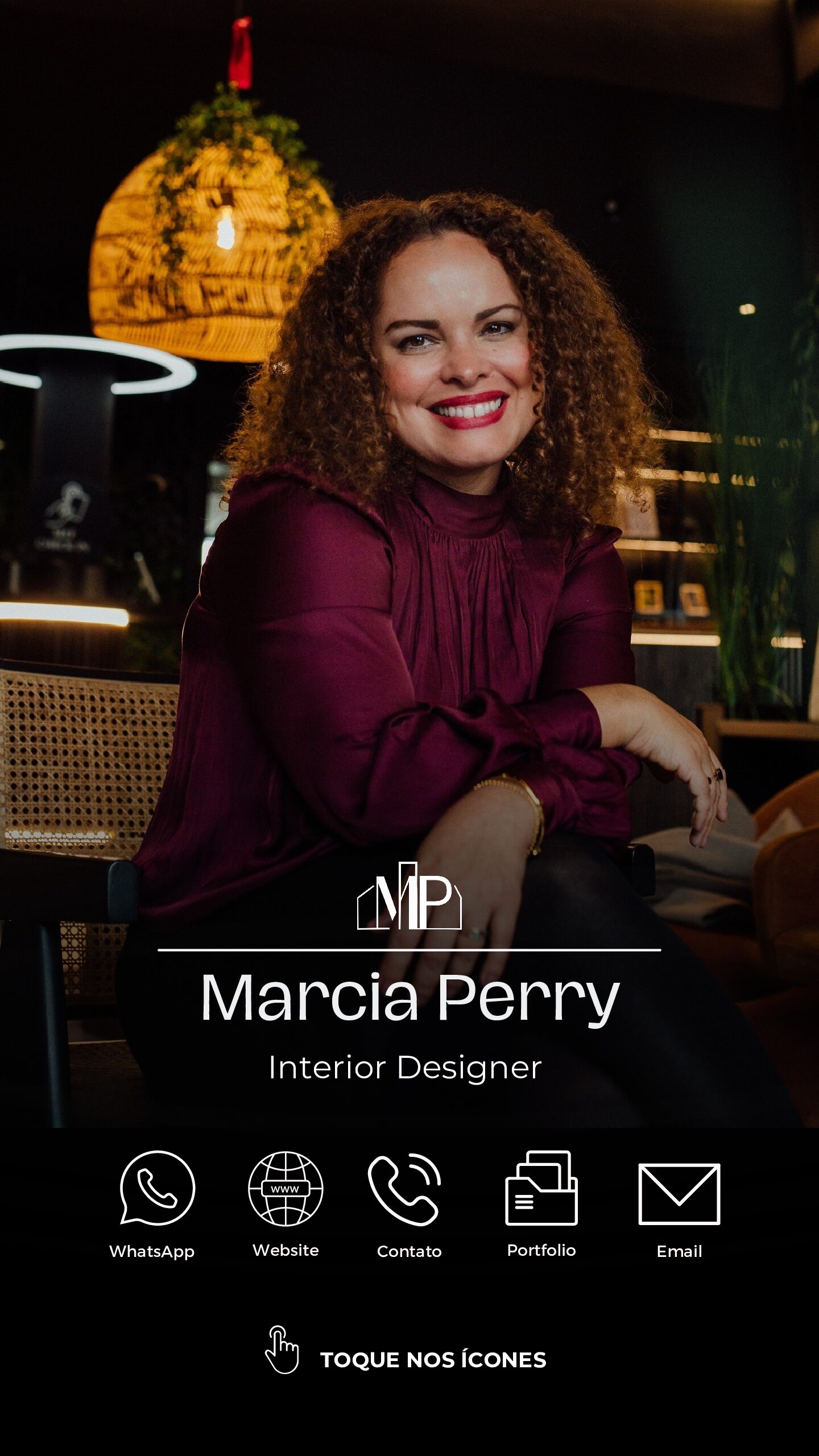 Cartão digital de Marcia Perry, Interior Designer